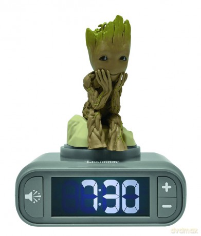 Lexibook - Groot Nighlight Alarm Clock with sounds (RL800GG)
