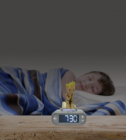 Lexibook - Groot Nighlight Alarm Clock with sounds (RL800GG)