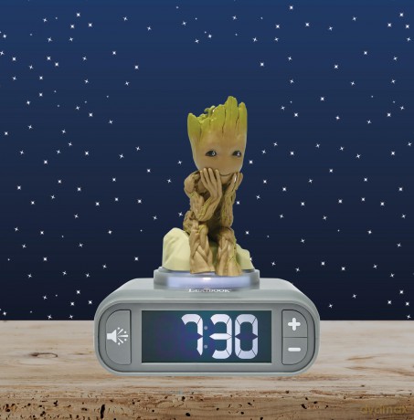 Lexibook - Groot Nighlight Alarm Clock with sounds (RL800GG)
