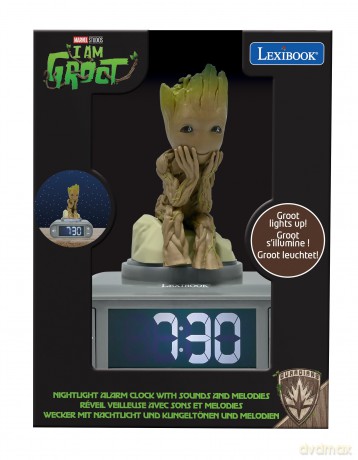 Lexibook - Groot Nighlight Alarm Clock with sounds (RL800GG)