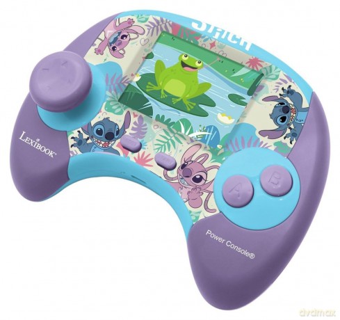Lexibook - Power ConsoleÂŽ Stitch educational handheld bilingual talking console (JCG100Di1)