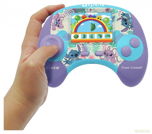 Lexibook - Power ConsoleÂŽ Stitch educational handheld bilingual talking console (JCG100Di1)