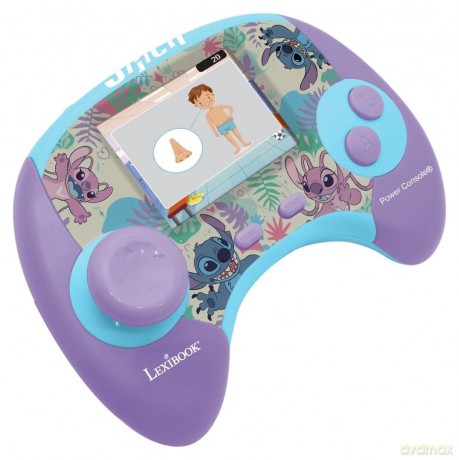 Lexibook - Power ConsoleÂŽ Stitch educational handheld bilingual talking console (JCG100Di1)
