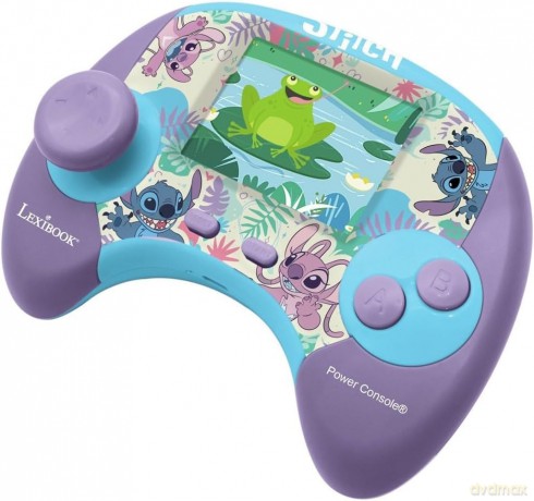 Lexibook - Power ConsoleÂŽ Stitch educational handheld bilingual talking console (JCG100Di1)
