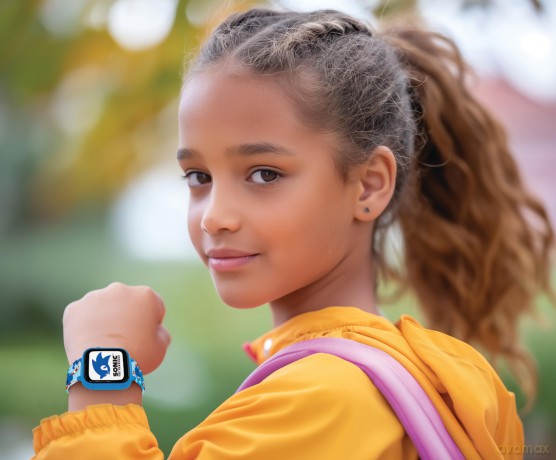 Lexibook - Sonic Kids Smartwatch with 8GB memory card included (DMW070SN)