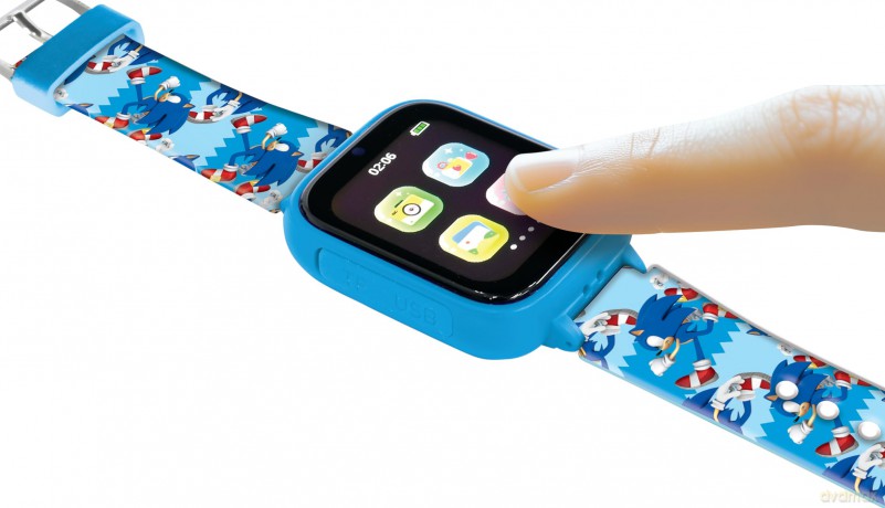 Lexibook - Sonic Kids Smartwatch with 8GB memory card included (DMW070SN)