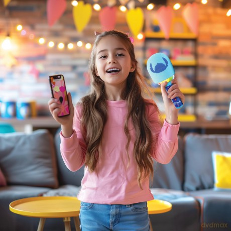 Lexibook - Stitch Bluetooth Karaoke Microphone (MIC280D)