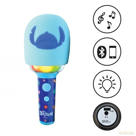 Lexibook - Stitch Bluetooth Karaoke Microphone (MIC280D)