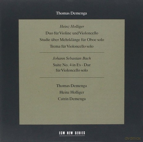 Thomas Demenga: Bach/ Holliger [CD]
