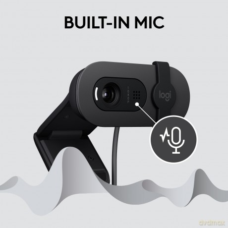 Logitech - Brio 100 Full HD Webcam - Graphite