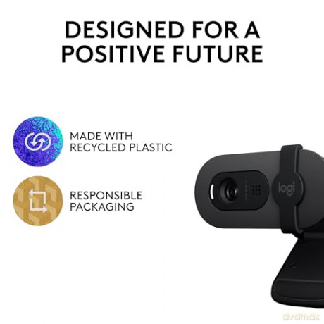 Logitech - Brio 100 Full HD Webcam - Graphite