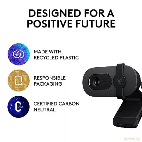 Logitech - Brio 100 Full HD Webcam - Graphite