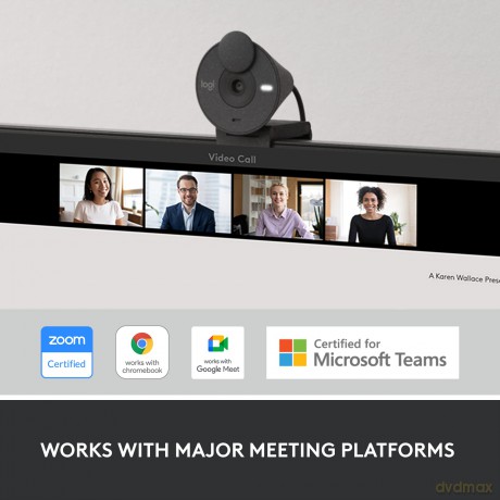 Logitech - Brio 300 Full HD webcam, Graphite