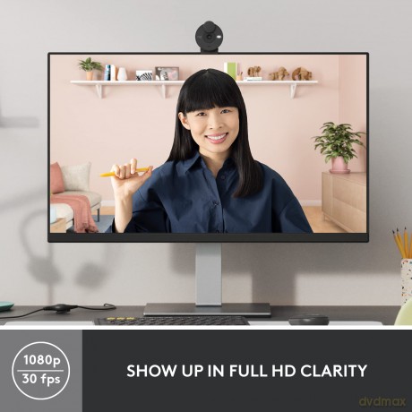 Logitech - Brio 300 Full HD webcam, Graphite