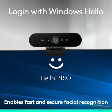 Logitech - Brio 4K Business Webcam Black