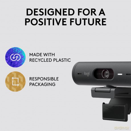 Logitech - Brio 500 Full HD Webcam USB-C GRAPHITE