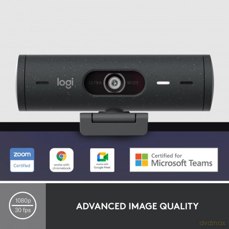 Logitech - Brio 500 Full HD Webcam USB-C GRAPHITE