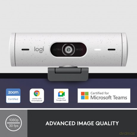 Logitech - Brio 500 Full HD Webcam USB-C OFF-WHITE