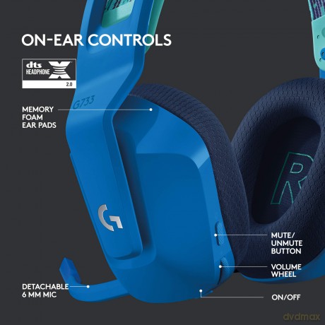 Logitech - G733 LIGHTSPEED Headset - BLUE - 2.4GHZ