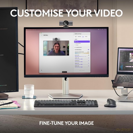 Logitech - MX Brio Ultra HD 4K Collaboration and Streaming Webcam - Graphite