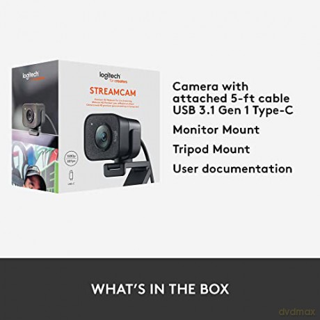 Logitech - STREAMCAM Graphite