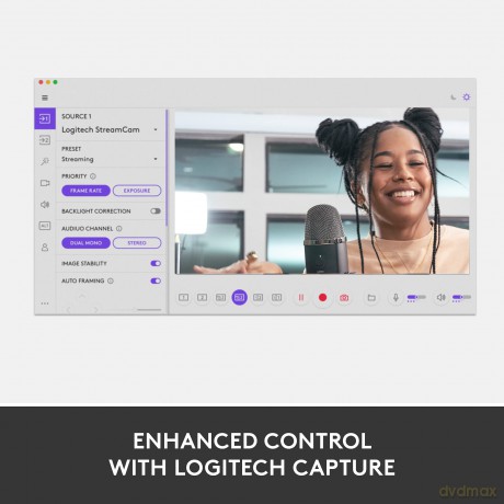 Logitech - STREAMCAM White