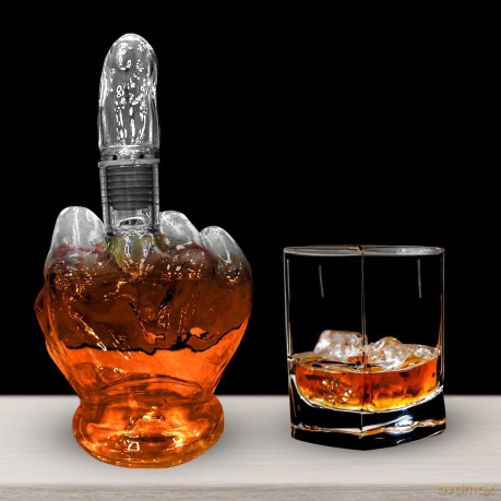 Mad Monkey - Up Yours Decanter - 23 cm tall, 1 liter capacity