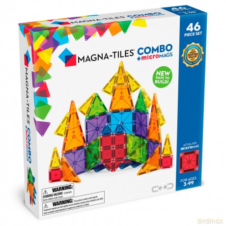 Klocki magnetyczne MAGNA-TILES - microMAGS Combo 46 pcs (90293)