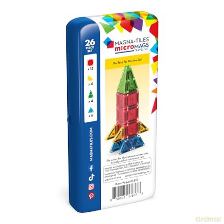 MAGNA-TILES - microMAGS Travel 26 Piece Set (90295)