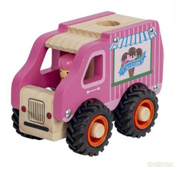 Magni - Icecream truck with rubber wheels, FSC 100% - (5653)