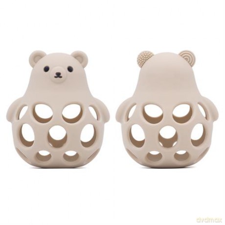 Magni - Teether ball in teddy-bear design, beige - (5734)