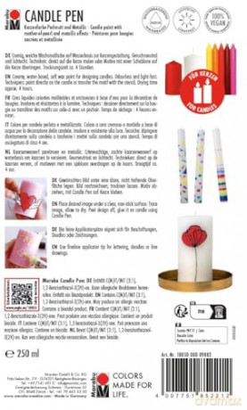 Marabu - Candle Pen Set Party 10 x 25ml (825003)