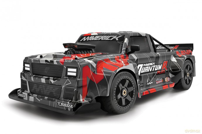Maverick - QuantumR Flux 4S 1/8 4WD Race Truck - Grey/Red (150313)