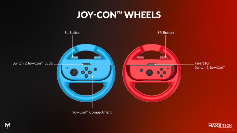 Maxx Tech - Joy-Con Sports Kit for Nintendo Switch 2/1