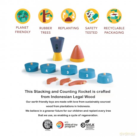 Mentari - Stacking and Counting Rocket - (MT7120)