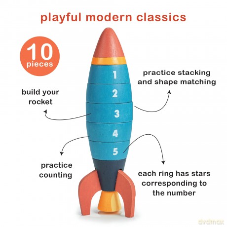 Mentari - Stacking and Counting Rocket - (MT7120)
