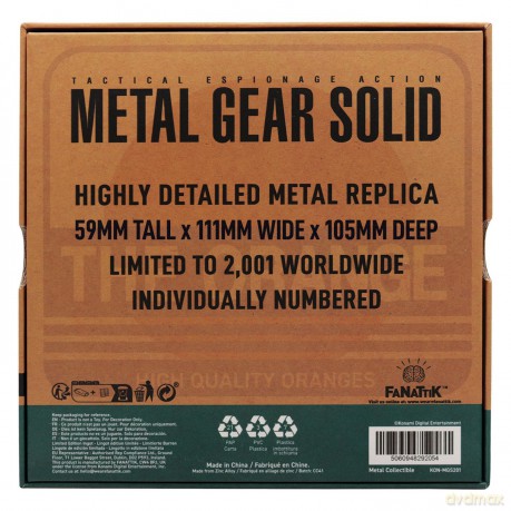 Metal Gear Solid 2 Replica Cardboard Box