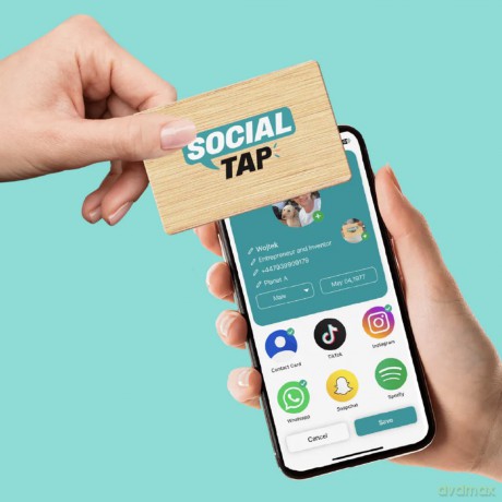 Mikamax - Social Taps - Bamboo Card