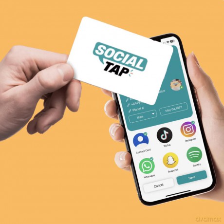 Mikamax - Social Taps - White Card