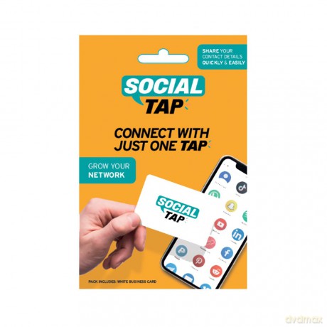 Mikamax - Social Taps - White Card