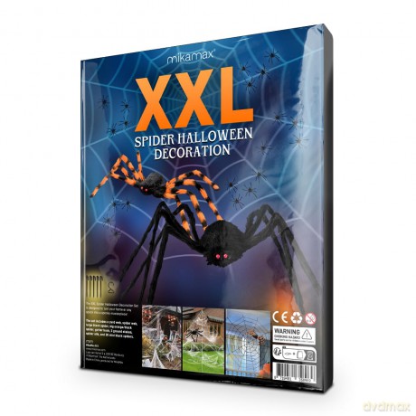 Mikamax - XXL Spider Halloween Decoration