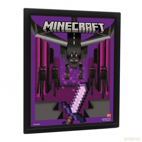 Minecraft (Ender Dragon Duel) Lenticular Poster