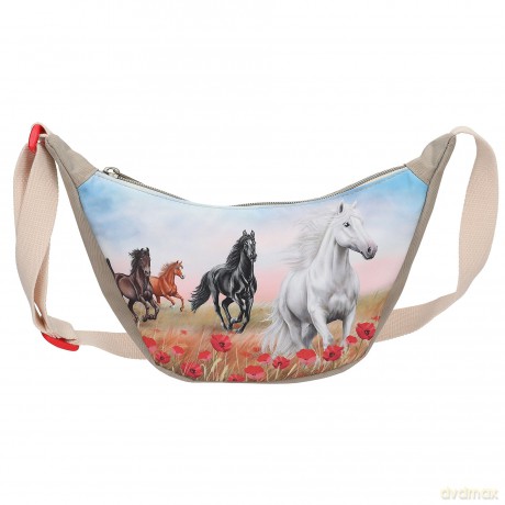 Miss Melody - Small Halfmoon Shoulderbag POPPY SAND - Beige