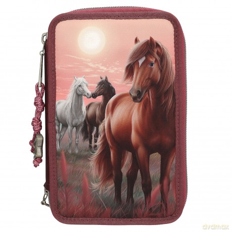 Miss Melody - Triple Pencil Case DREAMLAND - Berry