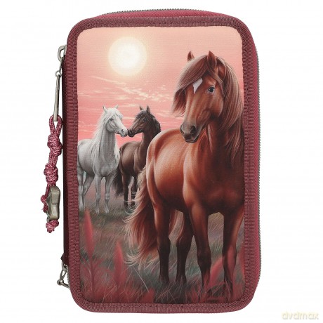 Miss Melody - Triple Pencil Case DREAMLAND - Berry