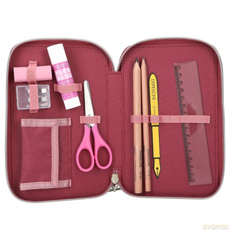 Miss Melody - Triple Pencil Case DREAMLAND - Berry