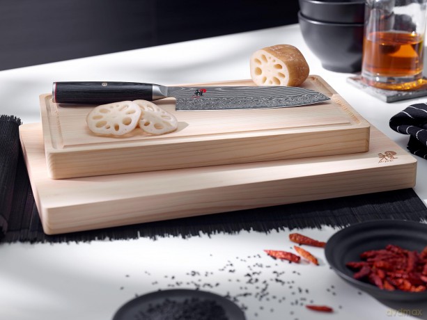 Miyabi - 5000 FC-D Bread knife, serrated edge - Sort - 24 cm