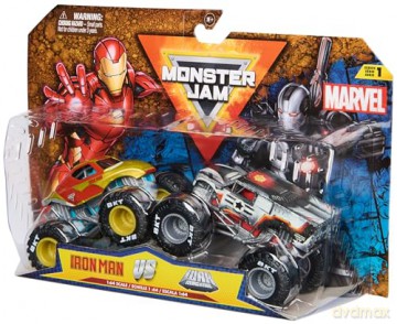 Monster Jam - 1:64 Marvel 2 Pack - Iron:War Machine (6071941)