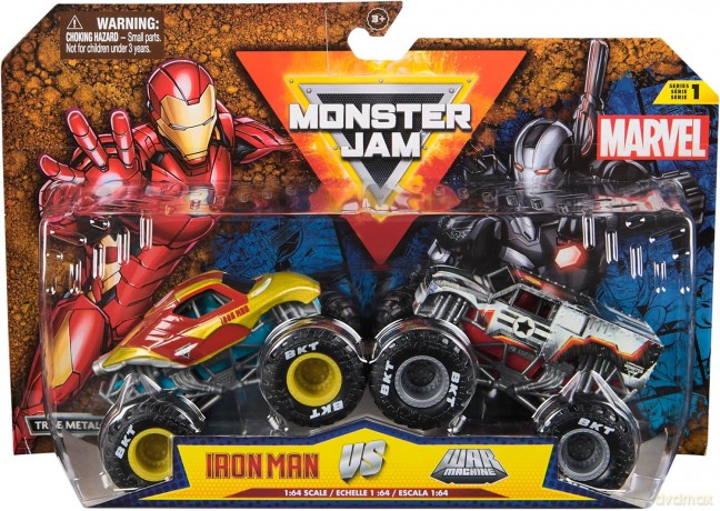 Monster Jam - 1:64 Marvel 2 Pack - Iron:War Machine (6071941)
