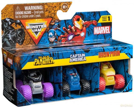 Monster Jam - Mini 1:87 Marvel 3 Pack Bundle assorted (6070229)